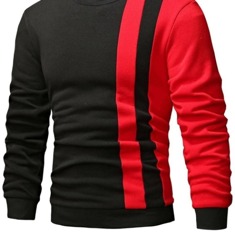 Black And Red Mens Sweatshirt - Picture 2 of 6